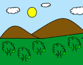 Dibujo Montañas 4 pintado por Valerina