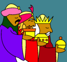 Dibujo Los Reyes Magos 3 pintado por josemao29