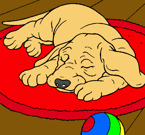 Dibujo Perro durmiendo pintado por ireneecool