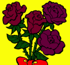 Dibujo Ramo de rosas pintado por prinxezytha