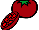Dibujo Tomate pintado por aserityu