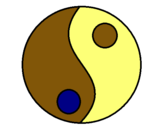 Dibujo Yin y yang pintado por brissell