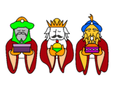 Dibujo Los Reyes Magos 4 pintado por iaia