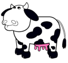 Dibujo Vaca pensativa pintado por yyuu