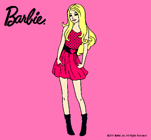 Dibujo Barbie veraniega pintado por cielogpe