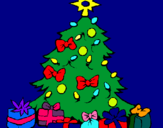 Dibujo Árbol de navidad pintado por imSandy