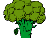Dibujo Brócoli pintado por agustinaaaaa