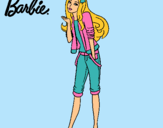 Dibujo Barbie con look casual pintado por avat ?