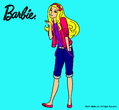 Barbie con look casual