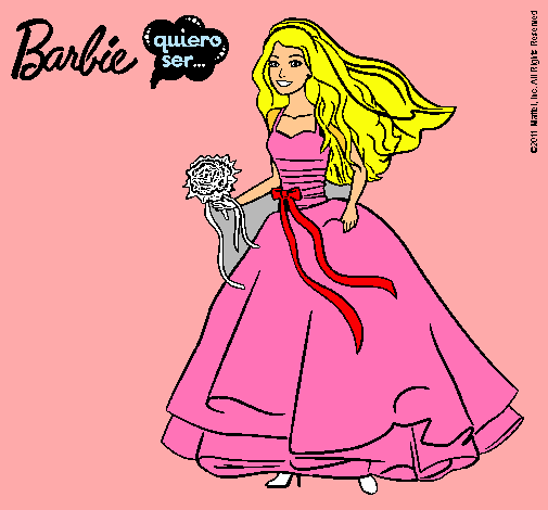 Barbie vestida de novia