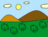 Dibujo Montañas 4 pintado por quetitods