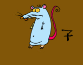 Dibujo Rata pintado por eliavic