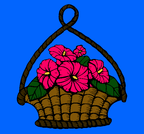 Cesta de flores