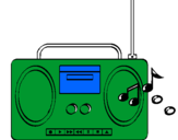 Dibujo Radio cassette 2 pintado por pashisho