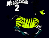 Dibujo Madagascar 2 Marty pintado por oiou8yuyyurt