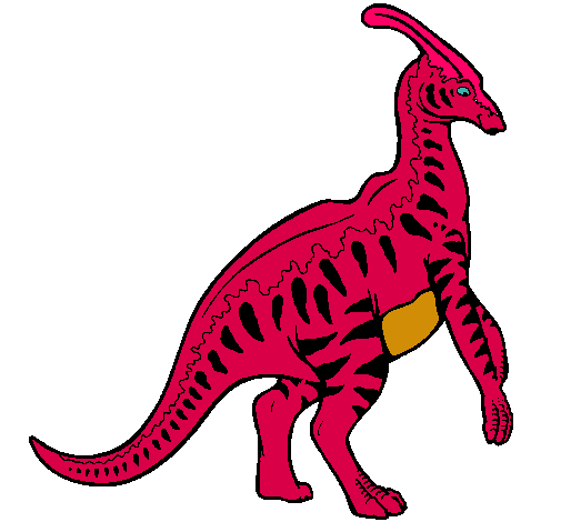 Parasaurolofus con rayas