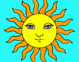 Dibujo Sol pintado por mjknbbnk7