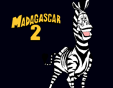 Dibujo Madagascar 2 Marty pintado por acitlalli