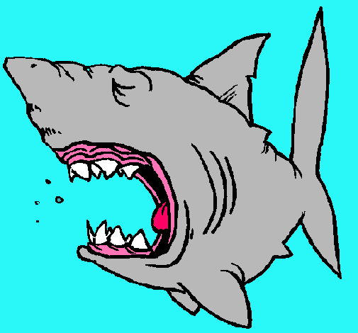 Dibujo Tiburón pintado por carlospign
