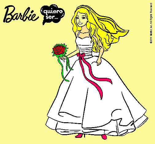 Barbie vestida de novia