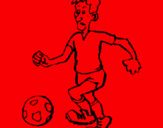 Dibujo Jugador de fútbol pintado por gaimito