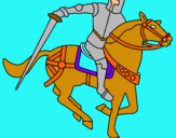 Dibujo Caballero a caballo IV pintado por XAVIER6