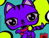 Dibujo Gatito Littlest Pet Shop pintado por BibiDraw