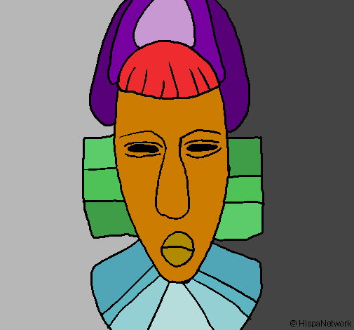 Dibujo Máscara africana pintado por antoniab