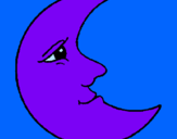 Dibujo Luna pintado por celia4