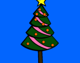 Dibujo Árbol de navidad II pintado por aitanitaaaaa