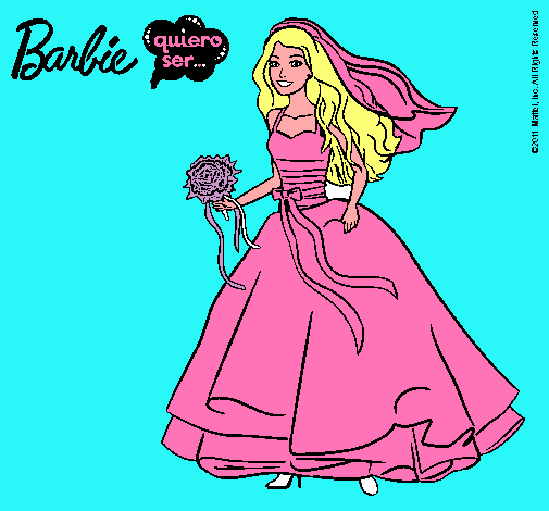 Barbie vestida de novia