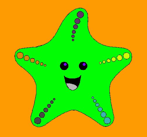 Dibujo Estrella de mar pintado por Annette