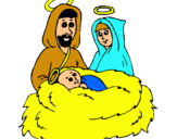 Dibujo Natividad pintado por ALE2004
