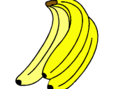 Dibujo Plátanos pintado por mayo