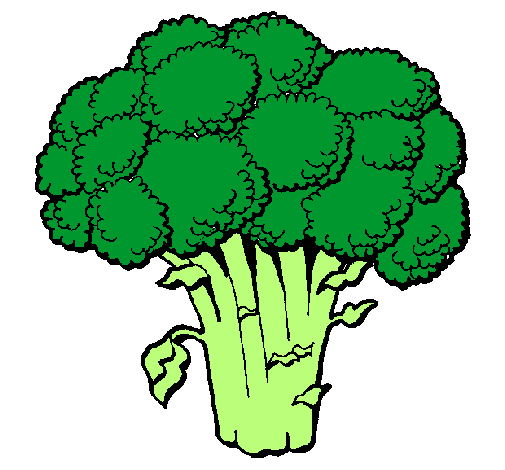 Dibujo Brócoli pintado por barr