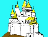 Dibujo Castillo medieval pintado por isace