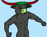 Dibujo Cabeza de búfalo pintado por MINO
