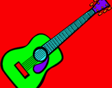 Dibujo Guitarra española II pintado por larita56