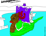 Dibujo Imaginext 19 pintado por 2006