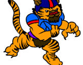 Dibujo Jugador tigre pintado por oriel