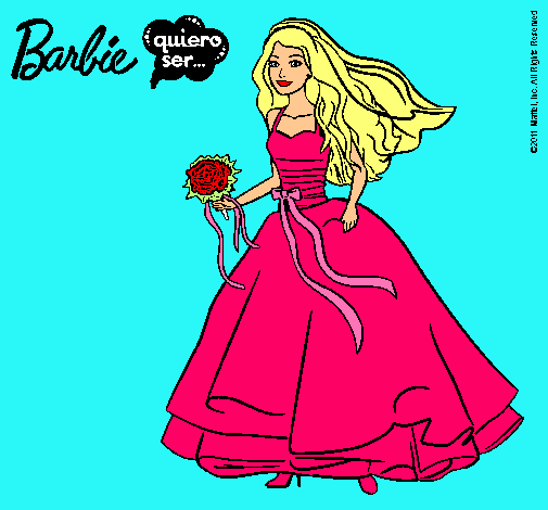 Barbie vestida de novia