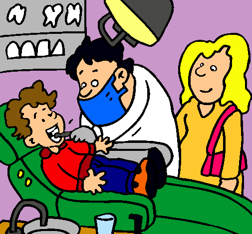 Niño en el dentista