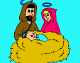 Dibujo Natividad pintado por mmmmmmm