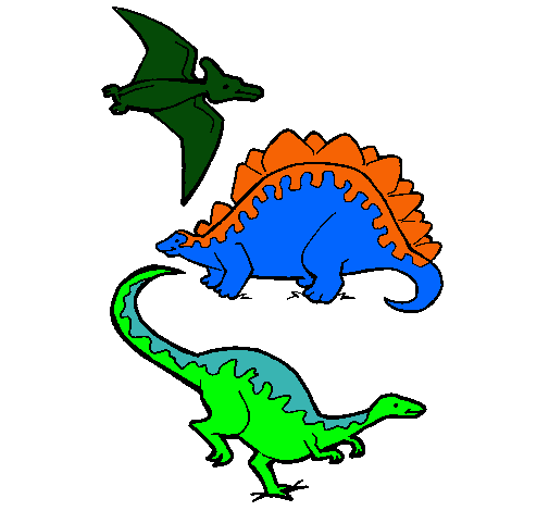 Tres clases de dinosaurios