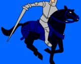 Dibujo Caballero a caballo IV pintado por jrelena1