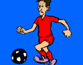 Dibujo Jugador de fútbol pintado por MARTA21