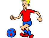 Dibujo Jugador de fútbol pintado por nidiawappa