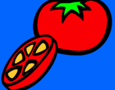 Dibujo Tomate pintado por naranjita230