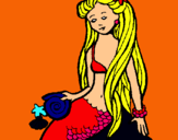 Dibujo Sirena con caracola pintado por SAPITO_94