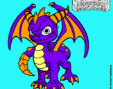 Dibujo Spyro pintado por regulo